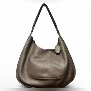 Fendi Selleria Vintage Metallic Hobo Shoulder Bag COA